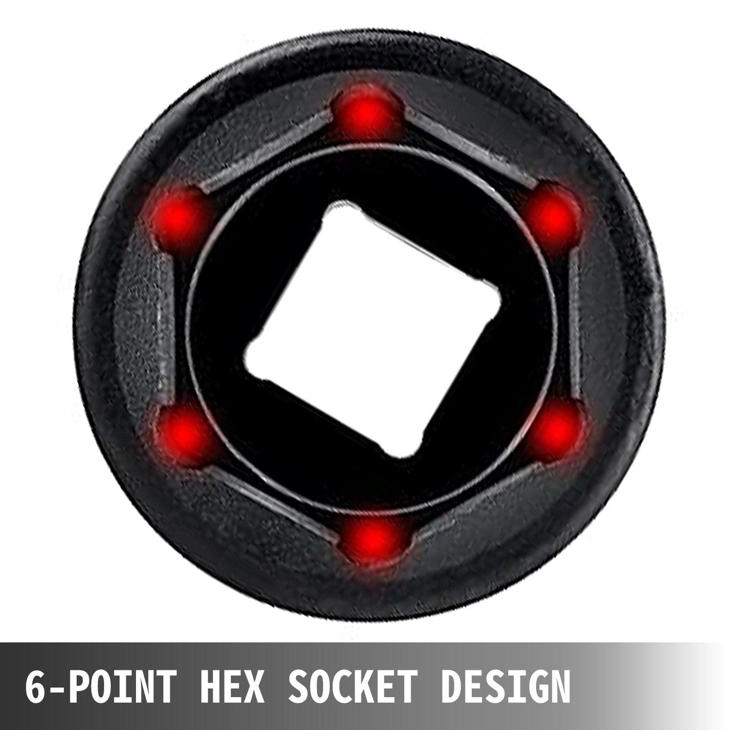 Impact Socket Set 1/2 Inches 19 Piece Impact Sockets, Standard Socket Assortment, 1/2 Inches Drive Socket Set Impact Standard SAE (3/8 Inches to 1-1/2 Inches) 6-point Hex Sockets.