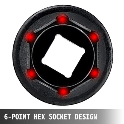 Impact Socket Set 1/2 Inches 19 Piece Impact Sockets, Standard Socket Assortment, 1/2 Inches Drive Socket Set Impact Standard SAE (3/8 Inches to 1-1/2 Inches) 6-point Hex Sockets.