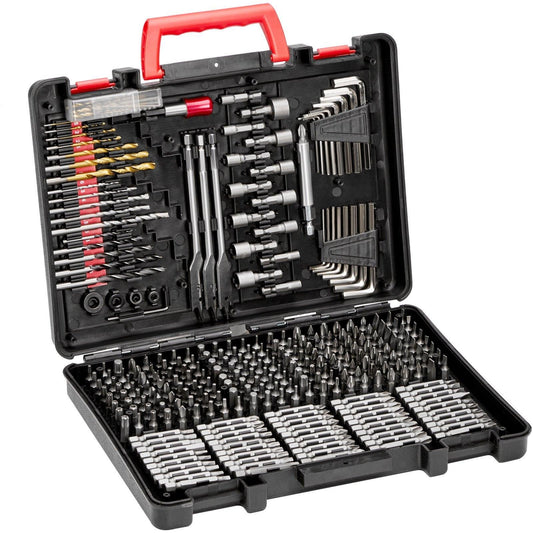 Drill Bit Set, 318 Pieces Drill and Driver Bit Set, Screwdriver Bit Set Suitable for Wood Metal Cement Drilling and Screw Driving, Drill Bit Sets Combo Kit Assorted in Organized Carrying Case.