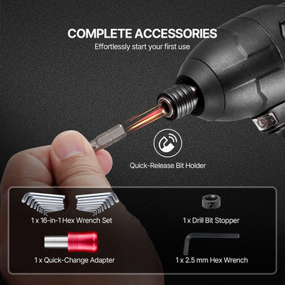 Drill Bit Set, 318 Pieces Drill and Driver Bit Set, Screwdriver Bit Set Suitable for Wood Metal Cement Drilling and Screw Driving, Drill Bit Sets Combo Kit Assorted in Organized Carrying Case.