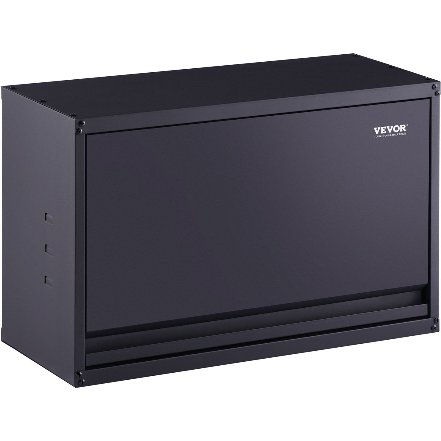 Metal Storage Cabinet, 54.4 kg Load Capacity per Shelf, 50.8 cm Tall Wall-Mounted Powder-Coating Steel Garage Cabinet with Adjustable Shelf, Press to Lock & Open Door, Perfect for Office Home Garage