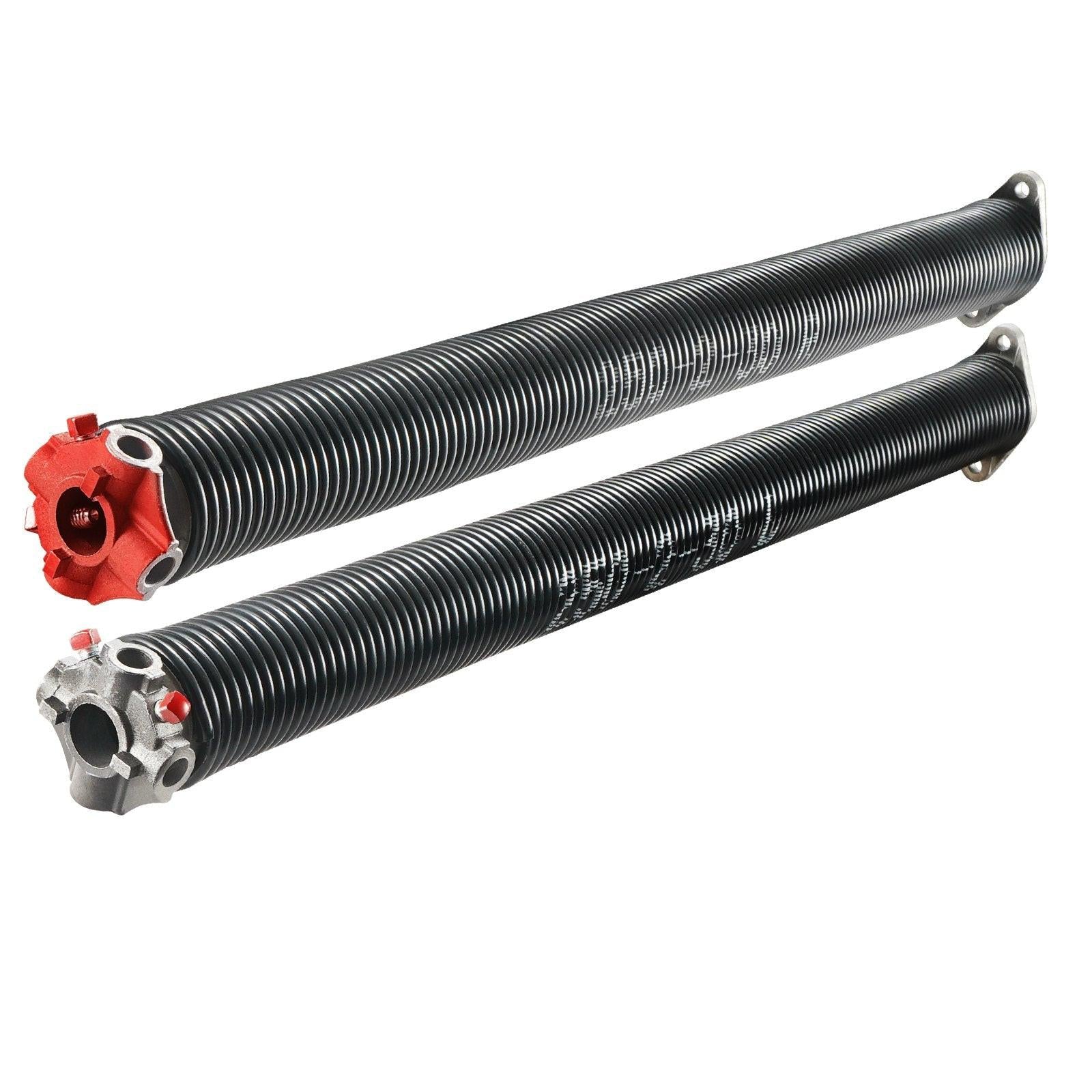 Garage Door Torsion Springs, 16000 Cycles, Pair of 0.25 x 2 x 30inch, Garage Door Springs with Non-Slip Winding Bars, Mounting Tool and Gloves, Electrophoresis Coated, for Replacement.