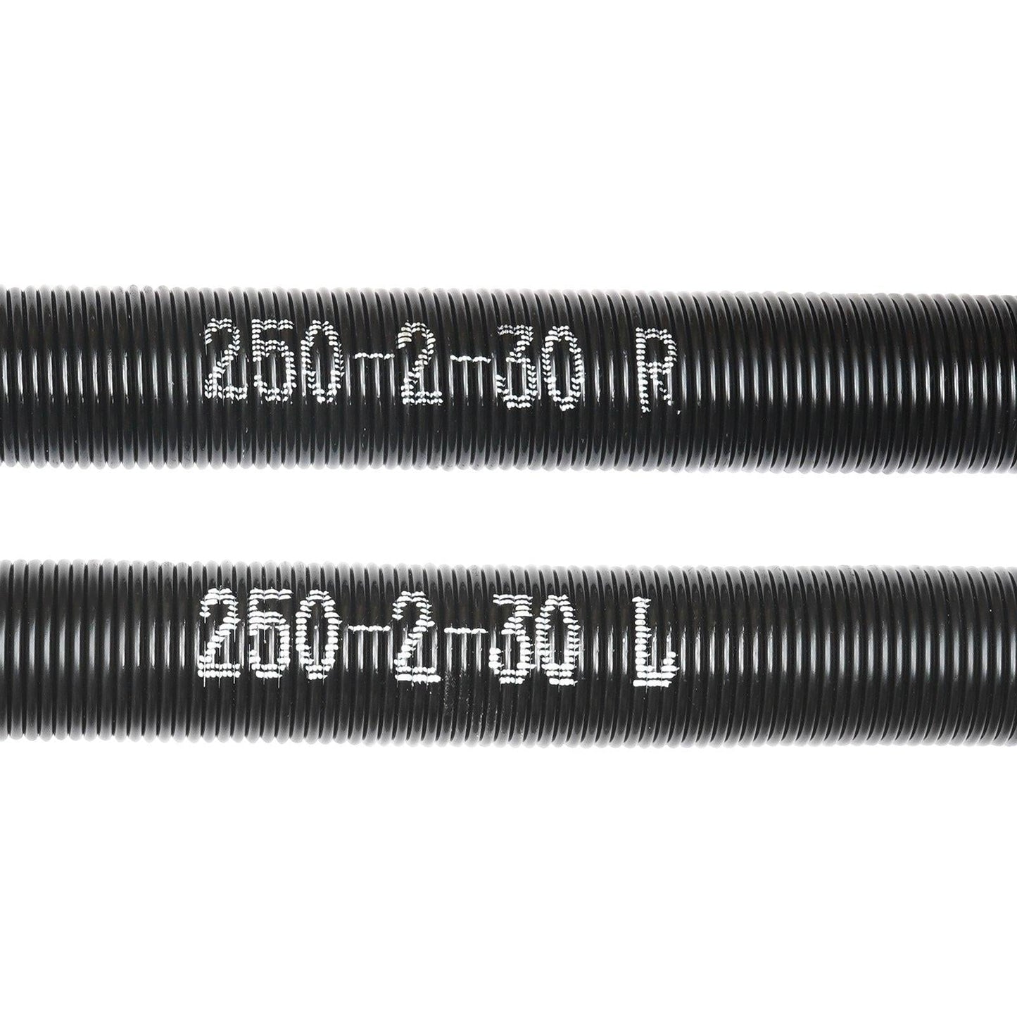 Garage Door Torsion Springs, 16000 Cycles, Pair of 0.25 x 2 x 30inch, Garage Door Springs with Non-Slip Winding Bars, Mounting Tool and Gloves, Electrophoresis Coated, for Replacement.