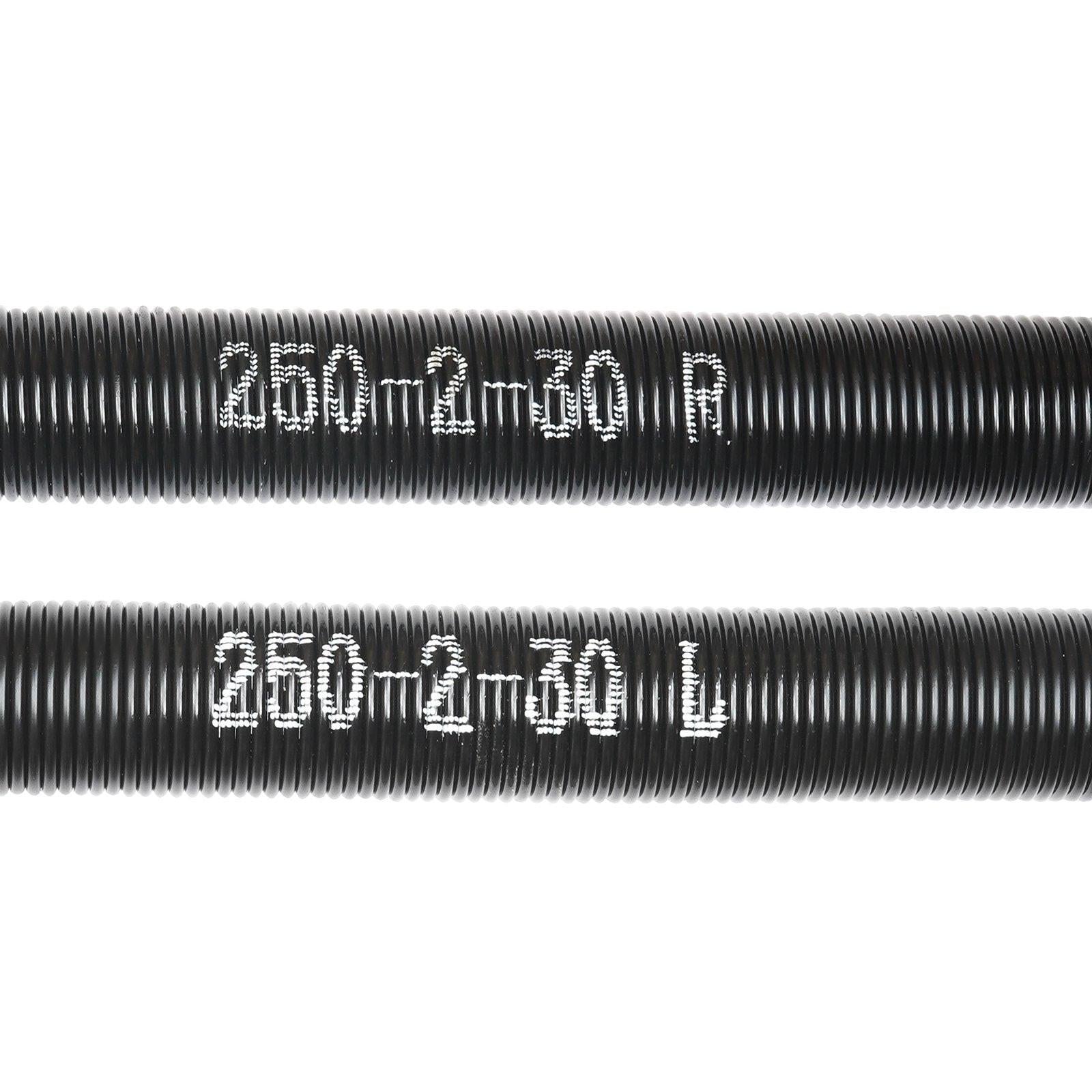 Garage Door Torsion Springs, 16000 Cycles, Pair of 0.25 x 2 x 30inch, Garage Door Springs with Non-Slip Winding Bars, Mounting Tool and Gloves, Electrophoresis Coated, for Replacement.
