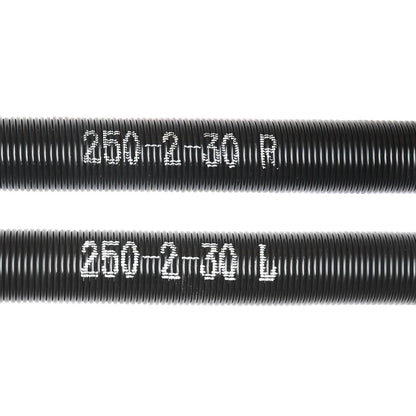 Garage Door Torsion Springs, 16000 Cycles, Pair of 0.25 x 2 x 30inch, Garage Door Springs with Non-Slip Winding Bars, Mounting Tool and Gloves, Electrophoresis Coated, for Replacement.