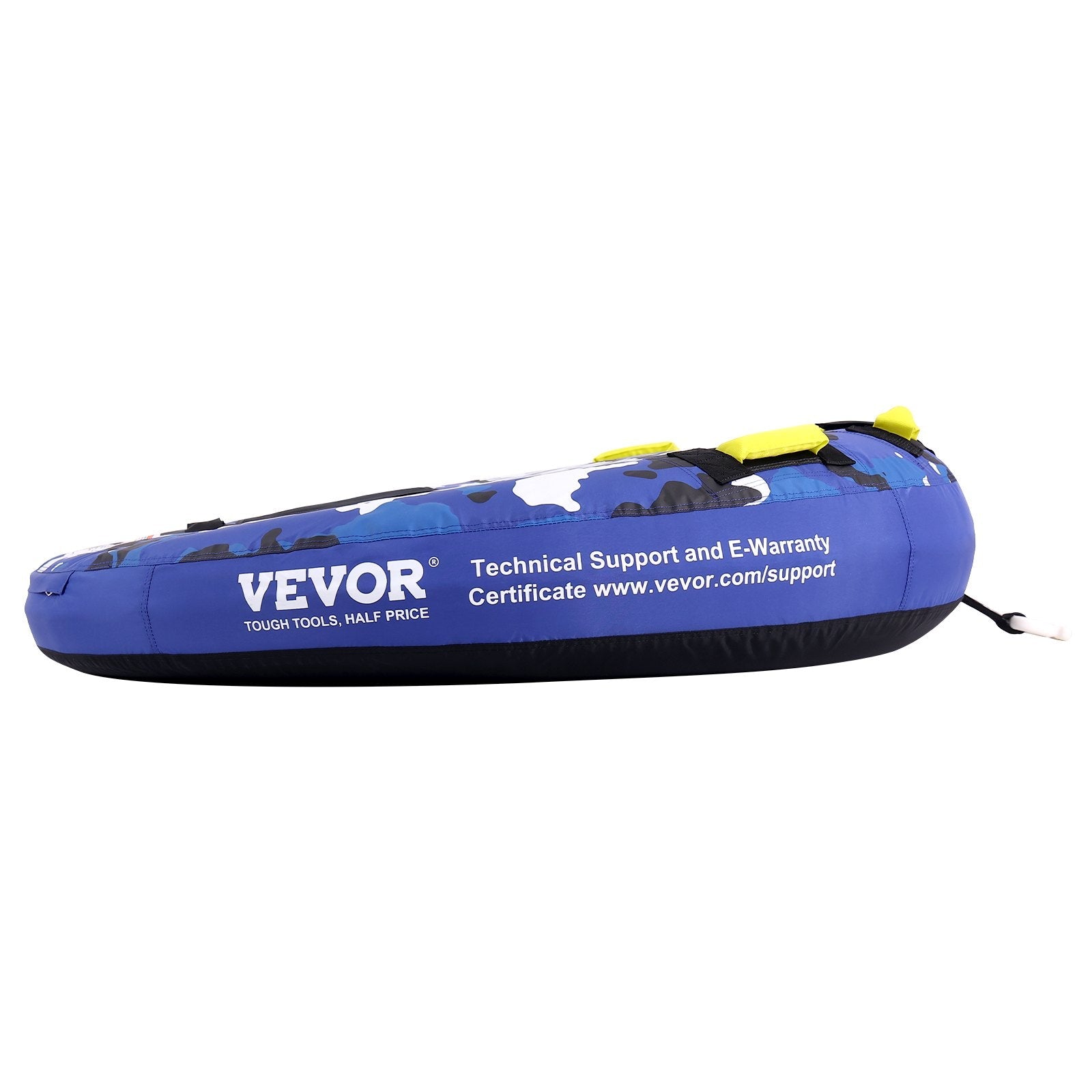 Towable Tube for Boating, 1-2 Riders Inflatable Boat Tubes and Towables, 340 lbs, 51.8" Round Water Sport Towable Tube for Boat to Pull, Full Nylon Cover, EVA Grab Handles and Speed Safety Valve.