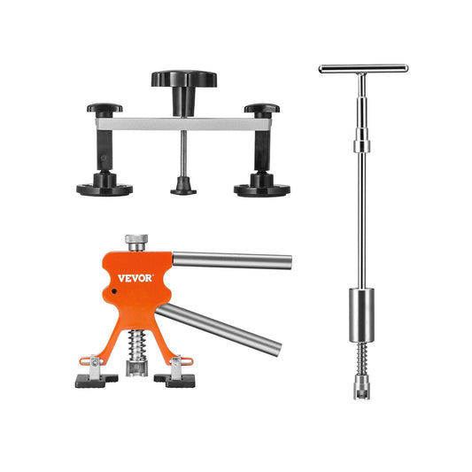 69 PCS Dent Repair Kit, Auto Car Body Paintless Dent Removal Tool Kit, Golden Lifter, Bridge Puller, Slide Hammer Tool Kit for Automobile Body, Washing Machine, Refrigerator.