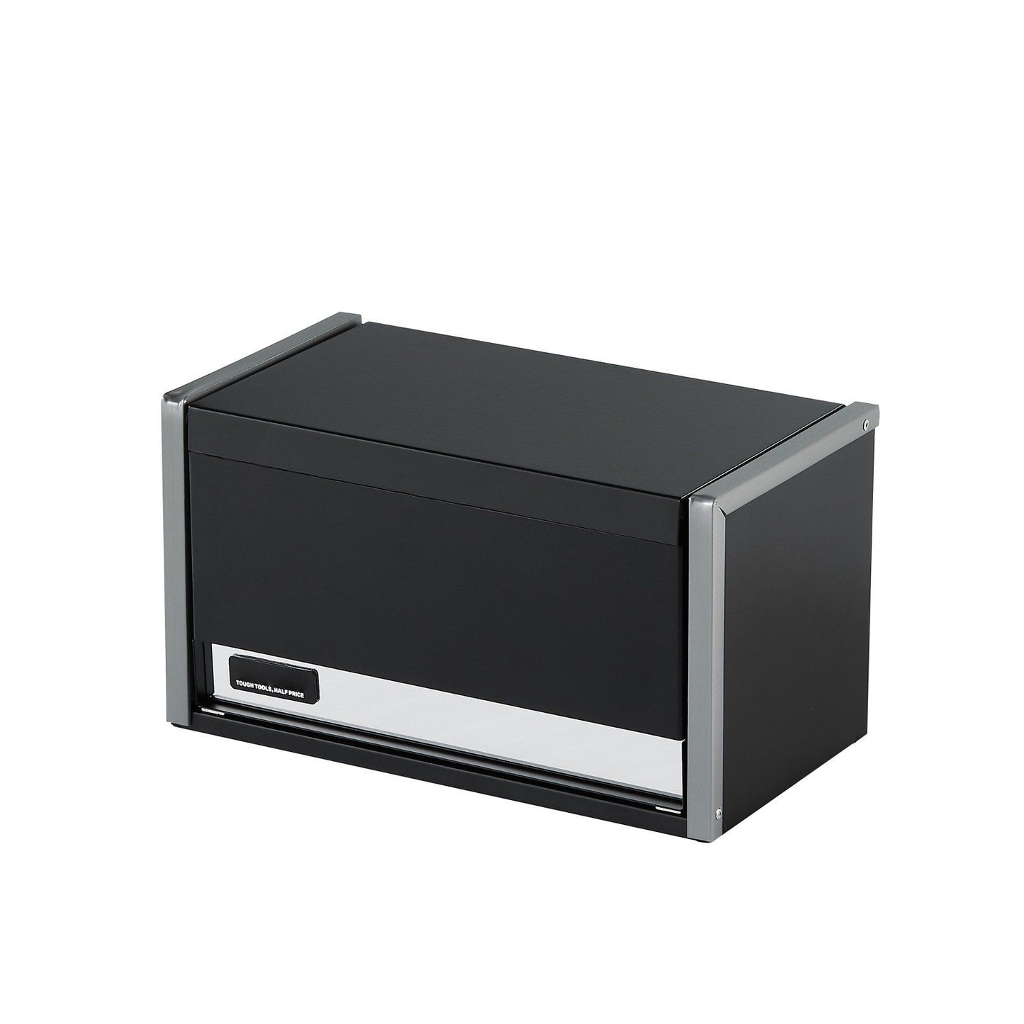 Metal Tool Box, 8.6-inch, Portable Metal Tool Box with 3 Drawers, Small Tool Chest with EVA Liners and PP Feet Pads, Heavy-Duty Steel With Ball Bearing Opening and Powder Coated Finish, Black