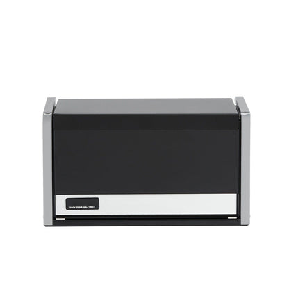 Metal Tool Box, 8.6-inch, Portable Metal Tool Box with 3 Drawers, Small Tool Chest with EVA Liners and PP Feet Pads, Heavy-Duty Steel With Ball Bearing Opening and Powder Coated Finish, Black