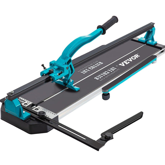 Tile Cutter 24in Cutting Tool w/ Laser Guide Single Rail Double Brackets.