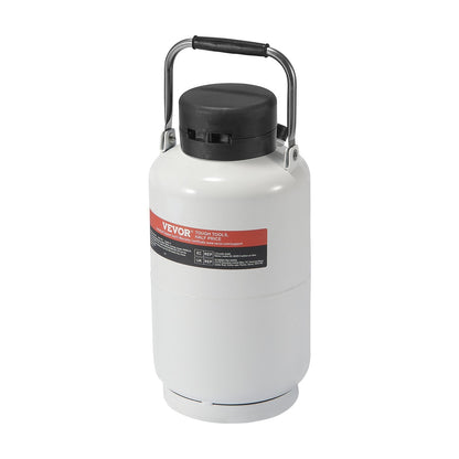 Liquid Nitrogen Tank, 3 L Aluminum Alloy Liquid Nitrogen Container, LN2 Tank Dewar with 6 Canisters and Carry Bag with Straps, Cryogenic Tank for Beauty Industry, Semen Preservation, Scientific