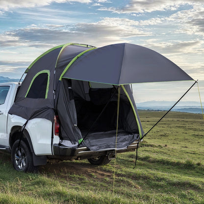 Truck Tent 5.0-5.2ft Waterproof PU2000 Truck Bed Camping Tent 2-3 Person.
