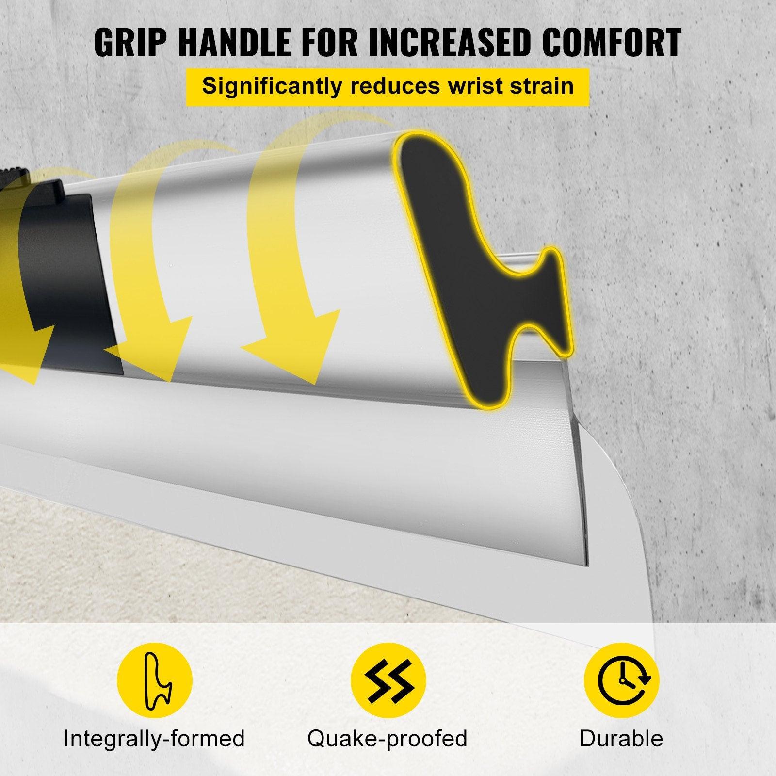 Skimming Blade Set,10"+16"+24" Blades + 35"-78" Extension Handleï¼European Stainless Steel Construction Knife, Aluminum Blade Profile Smoothing Knockdown Spatula for Gyprock/Drywall/Wall-Boa.