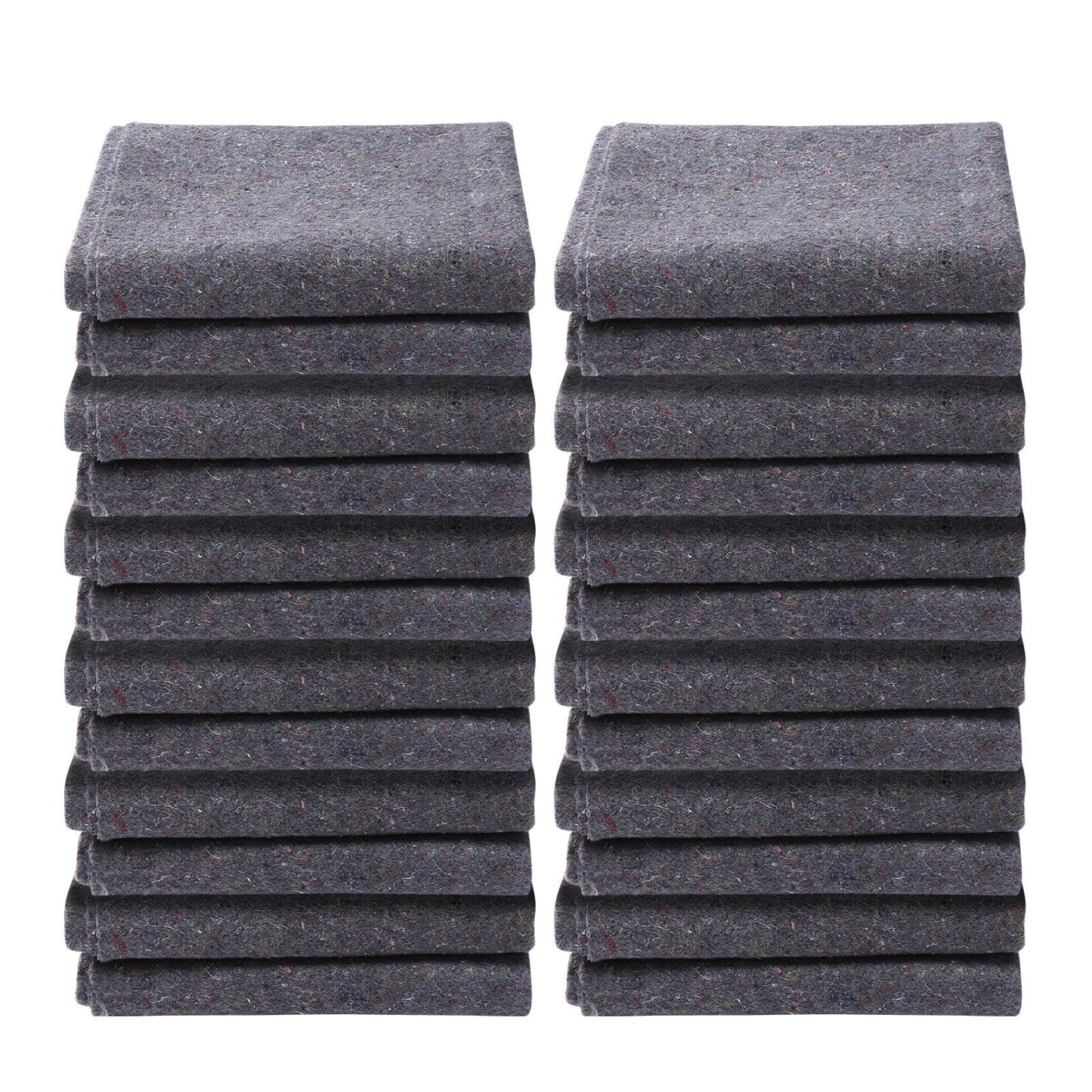 Moving Blankets, 1829 x 1372 mm, 12 kg/dz Weight, 12 Pack, Professional Recycled Cotton Packing Blanket, Large Heavy Duty Shipping Mover Pads Perfect for Protecting Furniture, Floors, Appliances