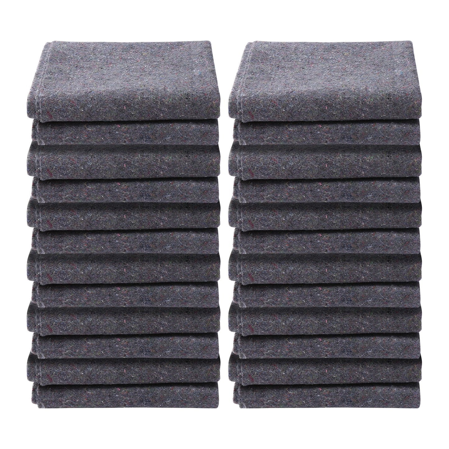 Moving Blankets, 1829 x 1372 mm, 12 kg/dz Weight, 12 Pack, Professional Recycled Cotton Packing Blanket, Large Heavy Duty Shipping Mover Pads Perfect for Protecting Furniture, Floors, Appliances