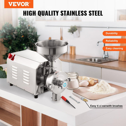 Grain Grind Mill Grain Grinding Machine 2200W Food Processing Machinery.