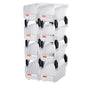 Plastic Stackable Storage Bins, 27.6 x 14 x 13 cm (8 Pack), Plastic Containers for Organizing & Storage Bins for Closet, Garage, Small Parts, Office Supplies, Other Accessories, Transparent.