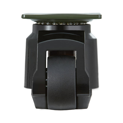 Leveling Casters, Set of 4, 1000 kg Total Load Capacity, 63.5 mm, Heavy Duty with Upgraded Handle Design, 360 Degree Swivel Caster Wheels, Adjustable Casters with Feet for Workbench, Machine