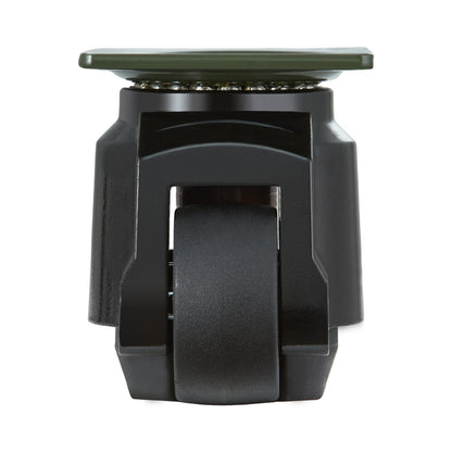 Leveling Casters, Set of 4, 1000 kg Total Load Capacity, 63.5 mm, Heavy Duty with Upgraded Handle Design, 360 Degree Swivel Caster Wheels, Adjustable Casters with Feet for Workbench, Machine