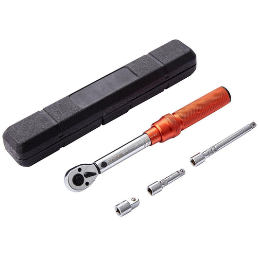 Torque Wrench Adjustable Torque Wrench 1/4" Drive 20-200in.lb/2.3-23Nm.