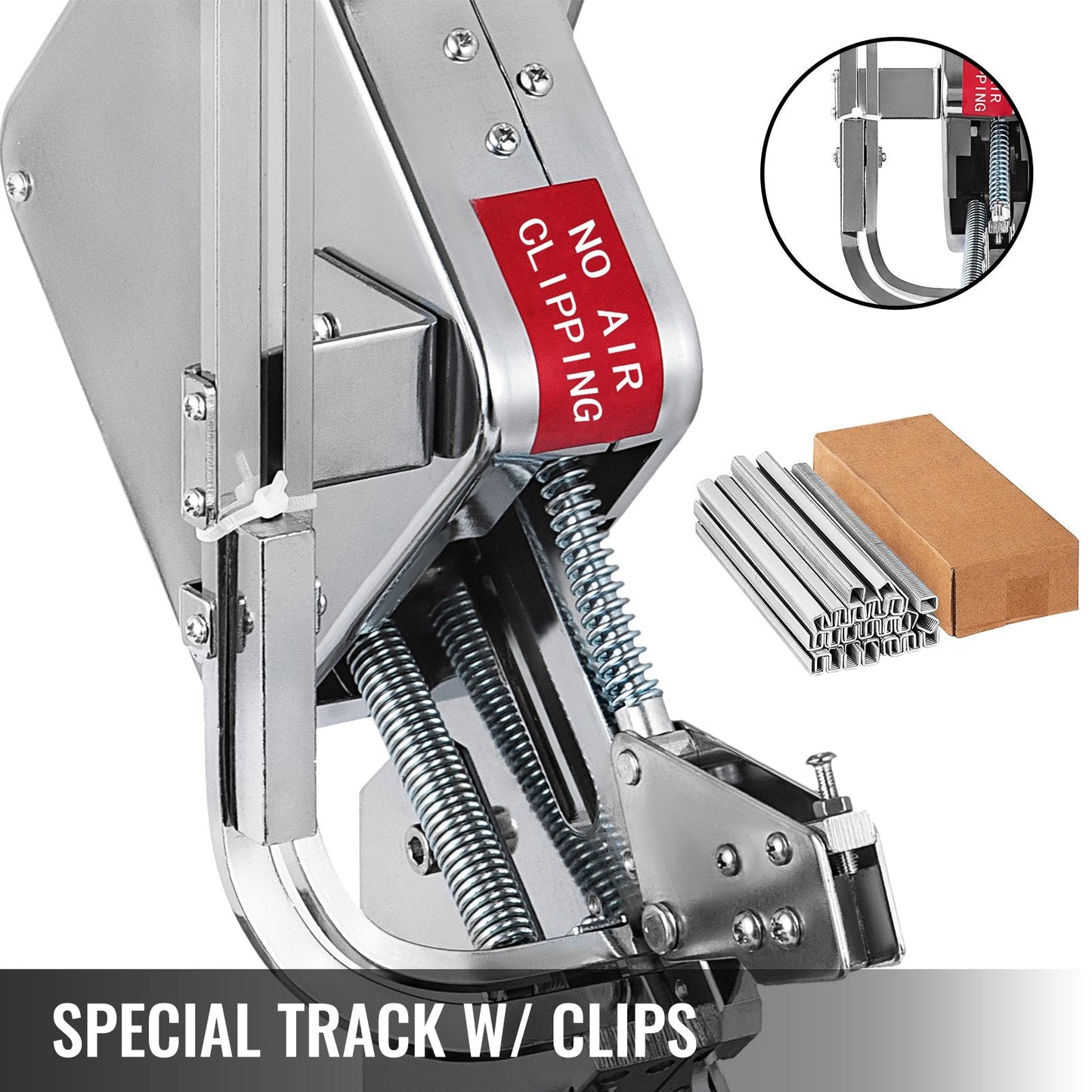 Manual U-shape Sausage Clipper Clipping Machine Food Clipping Maker for Sausage Packing Sealing with 2 Boxes of Buckles 8000pcs
