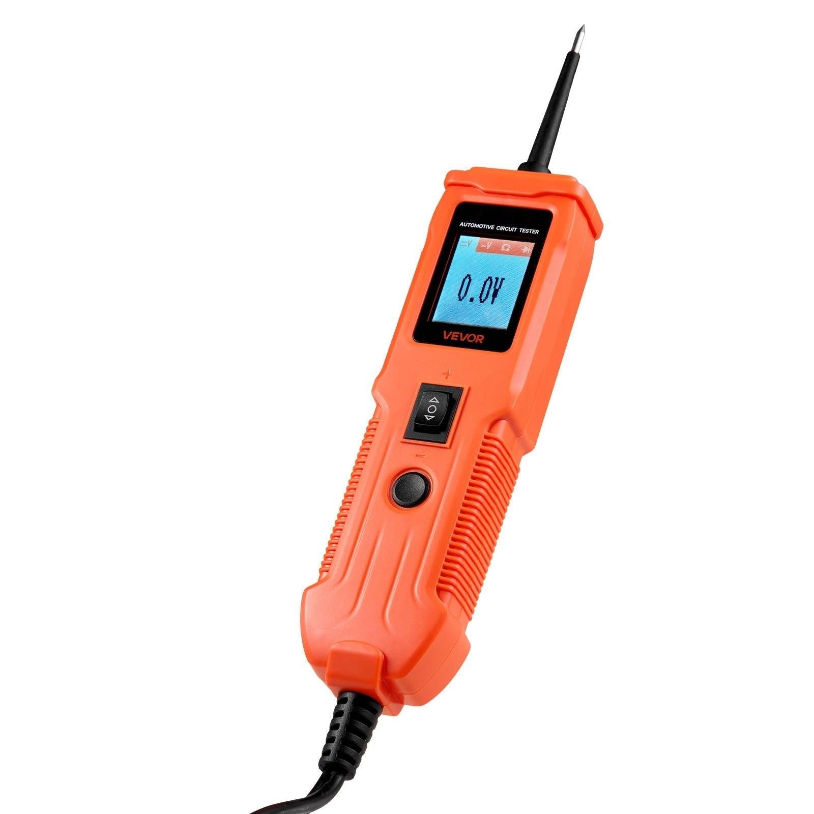 Automotive Circuit Tester, 8 - 35 DCV Power Circuit Probe Tester with TFT Color Display and Lighting, Automotive Power Tester Probe with 13 ft / 4 m Cable, ABS Shell Electrical Detector Finder.