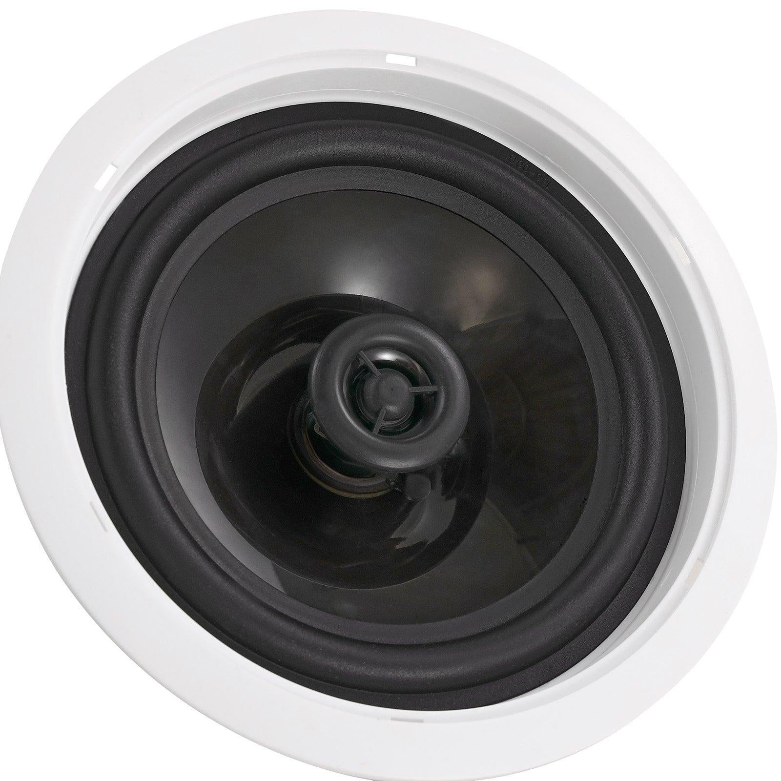 165.1 mm in Ceiling Speakers, 150-Watts, Flush Mount Ceiling & in-Wall Speakers System with 8Î©Impedance 89dB Sensitivity, for Home Kitchen Living Room Bedroom or Covered Outdoor Porches, Single.