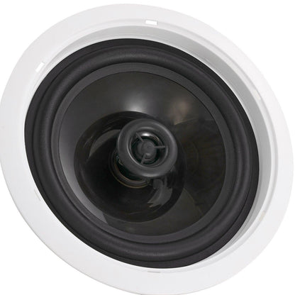 165.1 mm in Ceiling Speakers, 150-Watts, Flush Mount Ceiling & in-Wall Speakers System with 8Î©Impedance 89dB Sensitivity, for Home Kitchen Living Room Bedroom or Covered Outdoor Porches, Single.