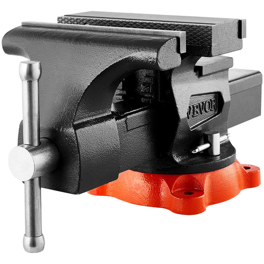 203 mm Bench Vice Multipurpose Heavy Duty Ductile Iron Swivel Locking Base.