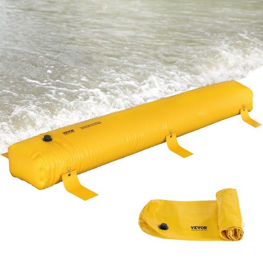 Flood Barrier Hydro Barrier 12' Length x 12" Height for Water Diversion.