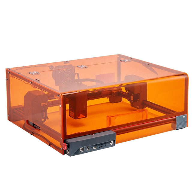 Laser Engraver, 20W, Laser Engraving and Cutting Machine with Enclosure, Laser Cutter Engraver Machine, 7000 mm/min, 300 x 300 mm Working Area, for Wood, Leather, Glass, Certain Metal, Class 1. Hover Image