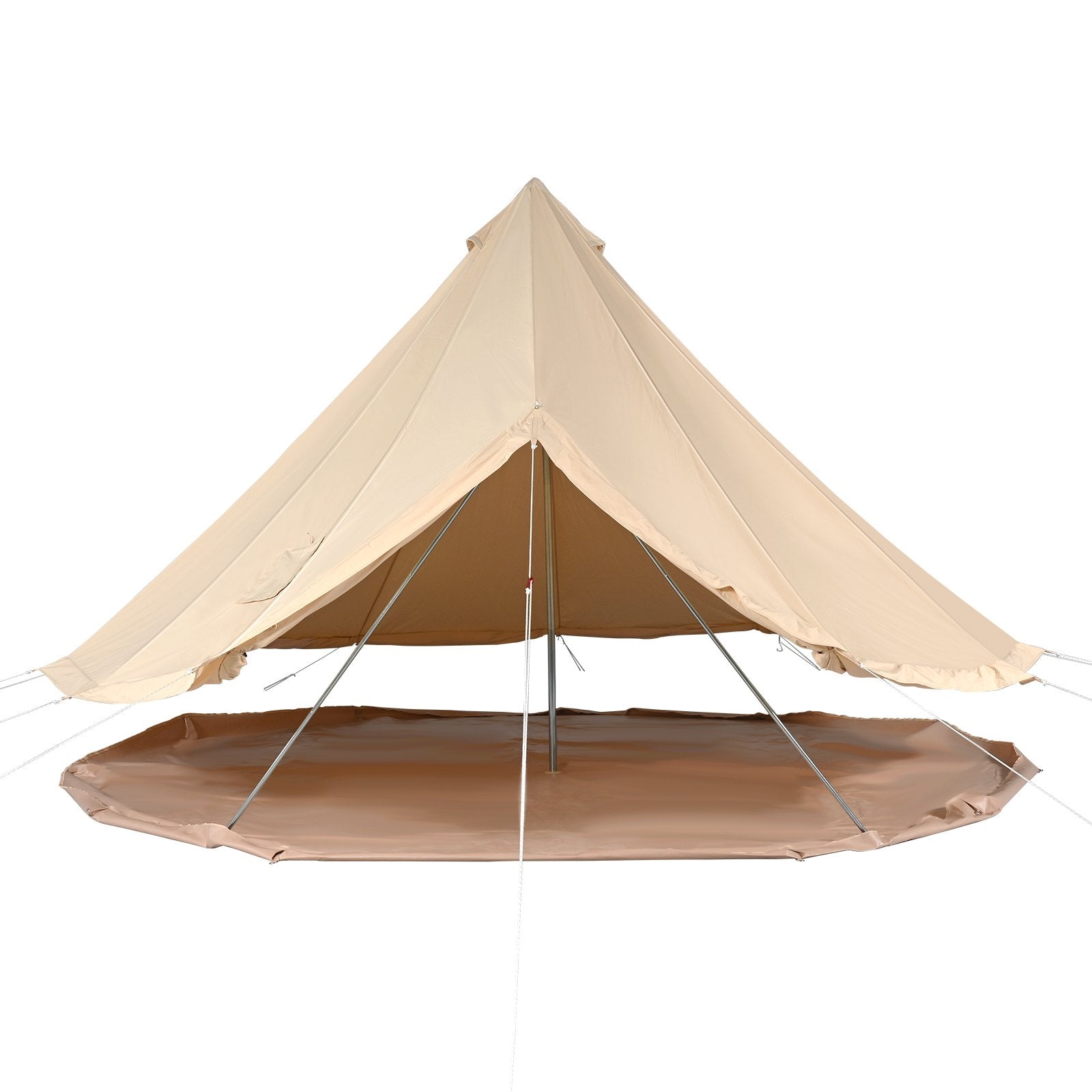Canvas Bell Tent 3m/9.8ft 4-Season Canvas Tent for Camping with Stove Jack.
