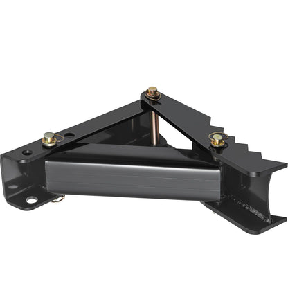 45.7 cm Backhoe Thumb, 12 mm Teeth Thickness Heavy Duty Excavator Thumb, Black Steel Weld On Thumb Attachments with 12mm Bolt-On Design Adjustable Mechanical Thumb for Backhoe/Excavator