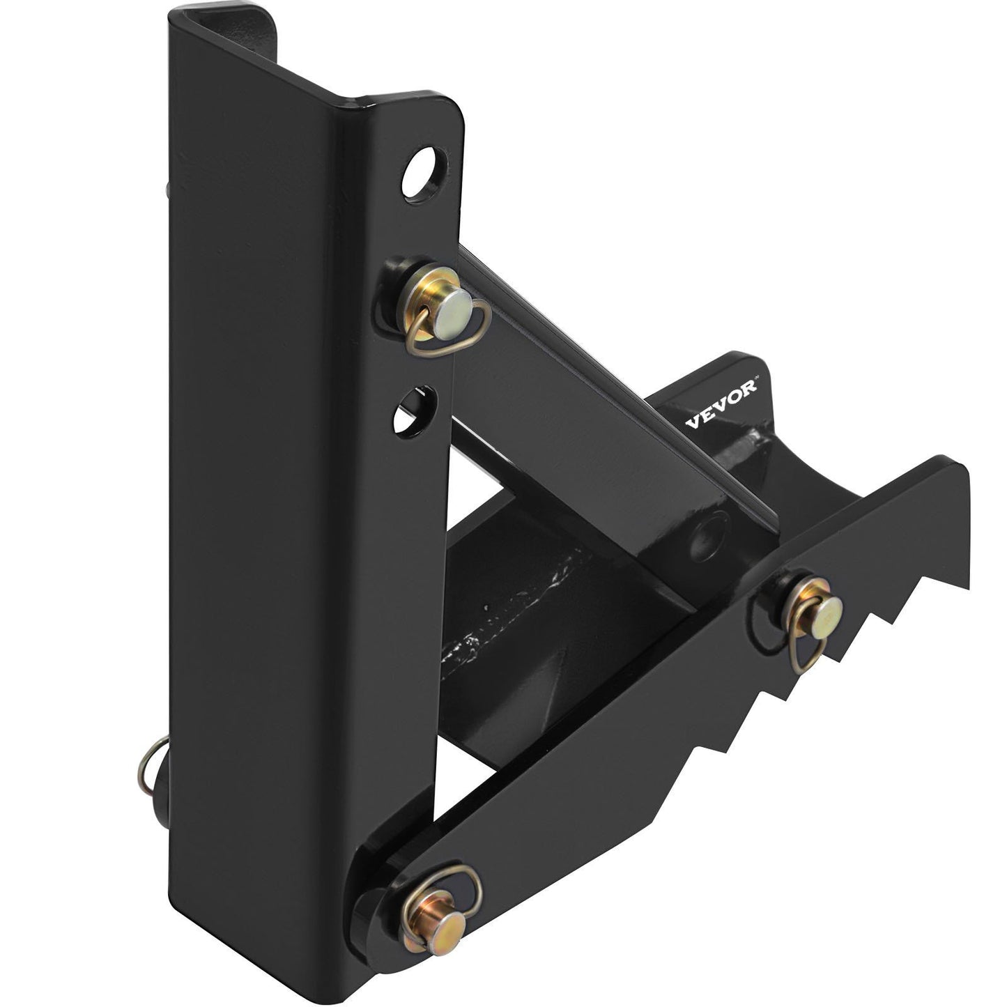 45.7 cm Backhoe Thumb, 12 mm Teeth Thickness Heavy Duty Excavator Thumb, Black Steel Weld On Thumb Attachments with 12mm Bolt-On Design Adjustable Mechanical Thumb for Backhoe/Excavator