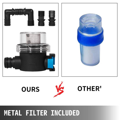 Water Pressure Diaphragm Pump, 12V FL-40 High Pressure Diaphragm Water Pump, 40PSI Automatic Self Priming Water Pump, 17L/MIN Misting Booster Sprayer Diaphragm Pump for Caravan Boat RV Garden