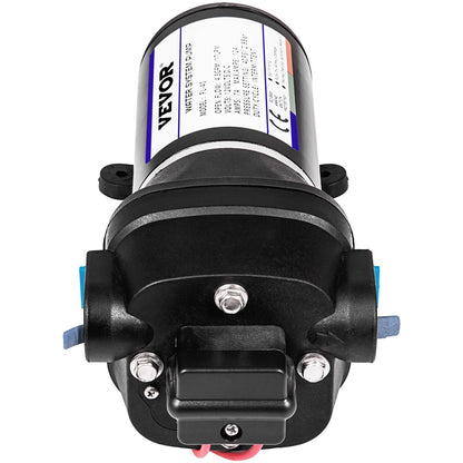 Water Pressure Diaphragm Pump, 12V FL-40 High Pressure Diaphragm Water Pump, 40PSI Automatic Self Priming Water Pump, 17L/MIN Misting Booster Sprayer Diaphragm Pump for Caravan Boat RV Garden