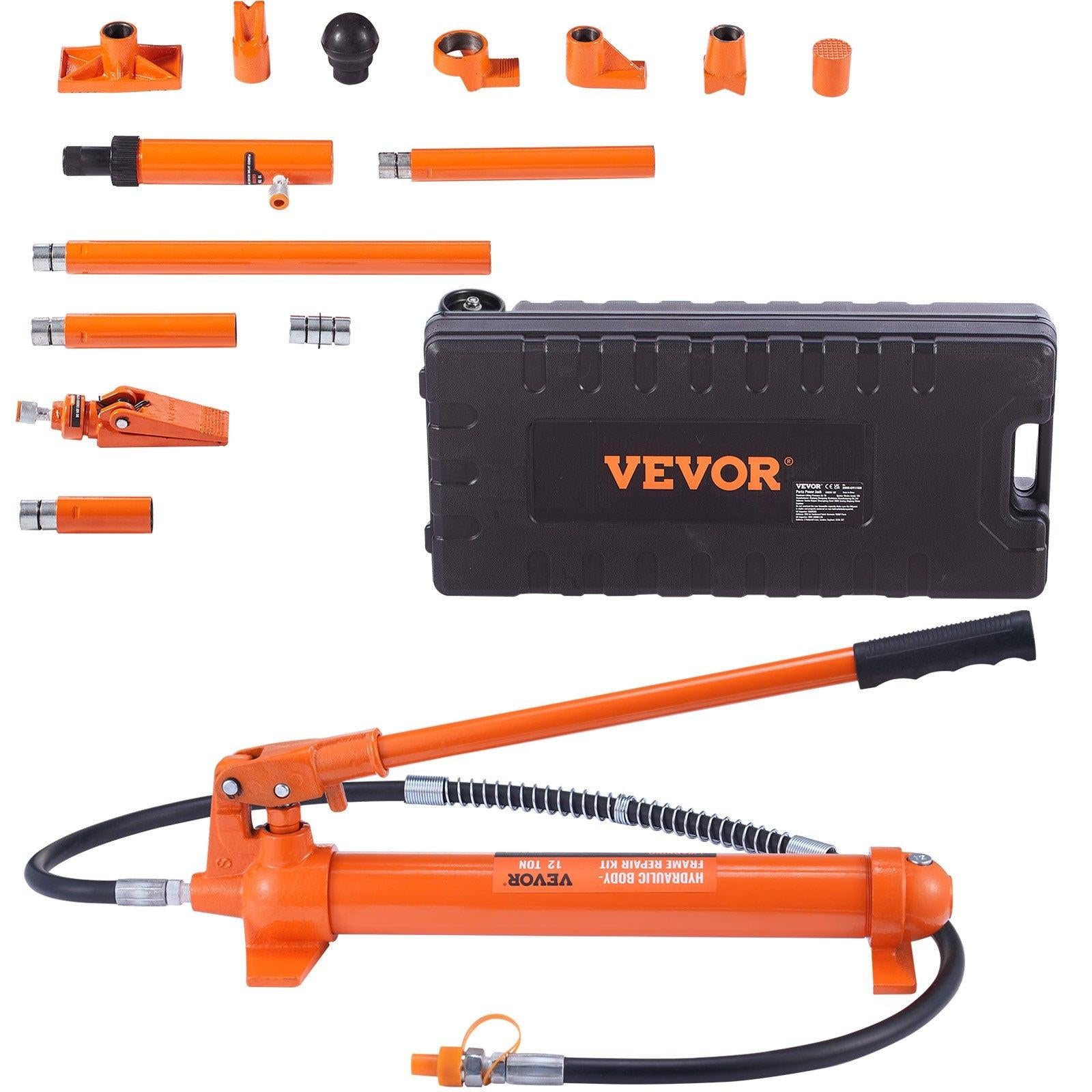 12 Ton Hydraulic Jack Air Pump Lift Ram Body Frame Porta Power Repair Kits.