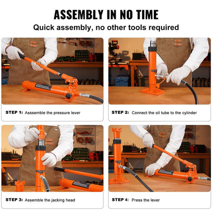 12 Ton Hydraulic Jack Air Pump Lift Ram Body Frame Porta Power Repair Kits.