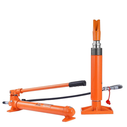 20 Ton Porta Power Kit, Portable Hydraulic Jack with 4.6 ft/1.4 m Oil Hose, Car Frame Repair Tool with Storage Case for Automotive, Heavy Equipment, Mechanic (44000 LBS).
