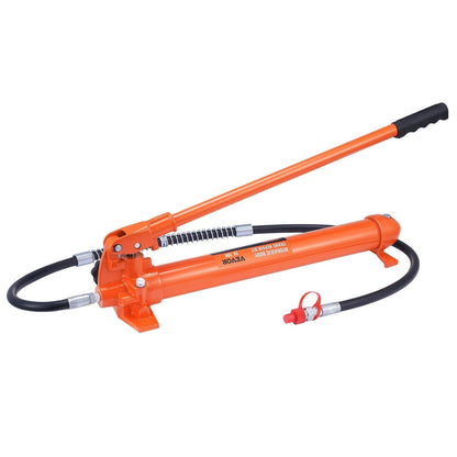 20 Ton Porta Power Kit, Portable Hydraulic Jack with 4.6 ft/1.4 m Oil Hose, Car Frame Repair Tool with Storage Case for Automotive, Heavy Equipment, Mechanic (44000 LBS).