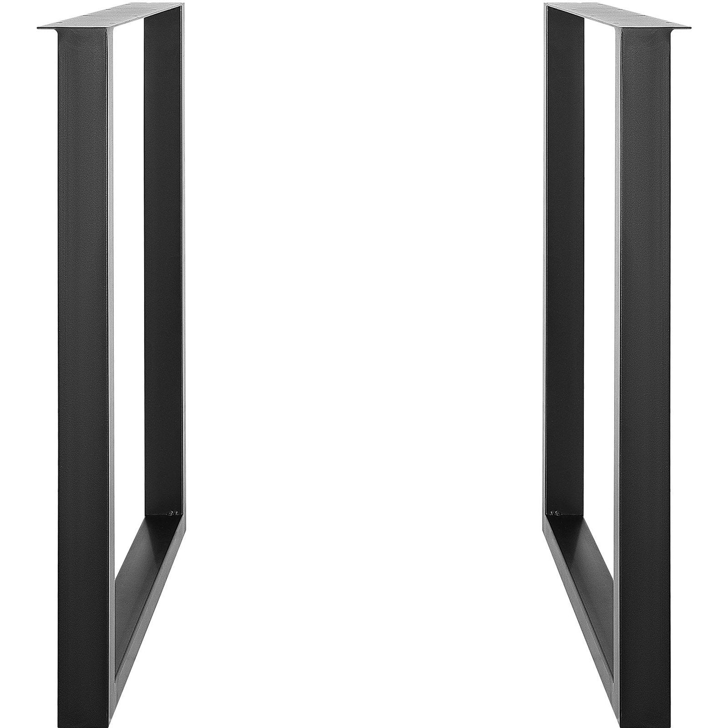 711.2MM Adjustable Furniture Legs, Square Reinforced Steel Office Table legs Set of 2 for DIY, Max Load 453.6KG Heavy Duty Desk Legs, Quick Instalation & Rich Accessories Legs Black
