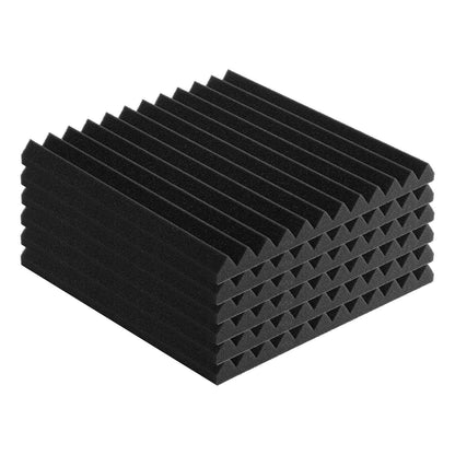 Acoustic Foam Panels 52 Pack 12 x 12 x 1 in for Studio Wall and Ceiling.