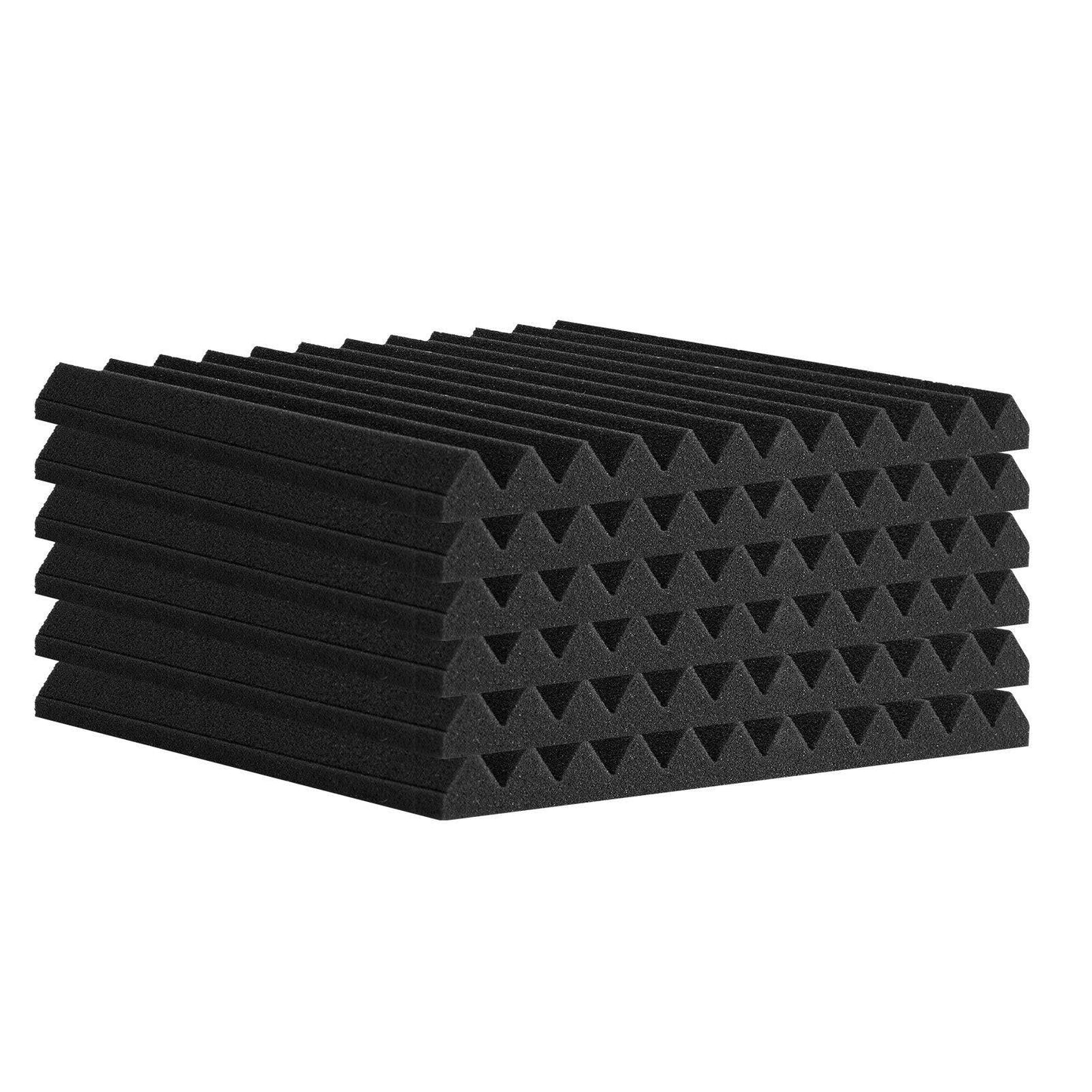 Acoustic Foam Panels 52 Pack 12 x 12 x 1 in for Studio Wall and Ceiling.