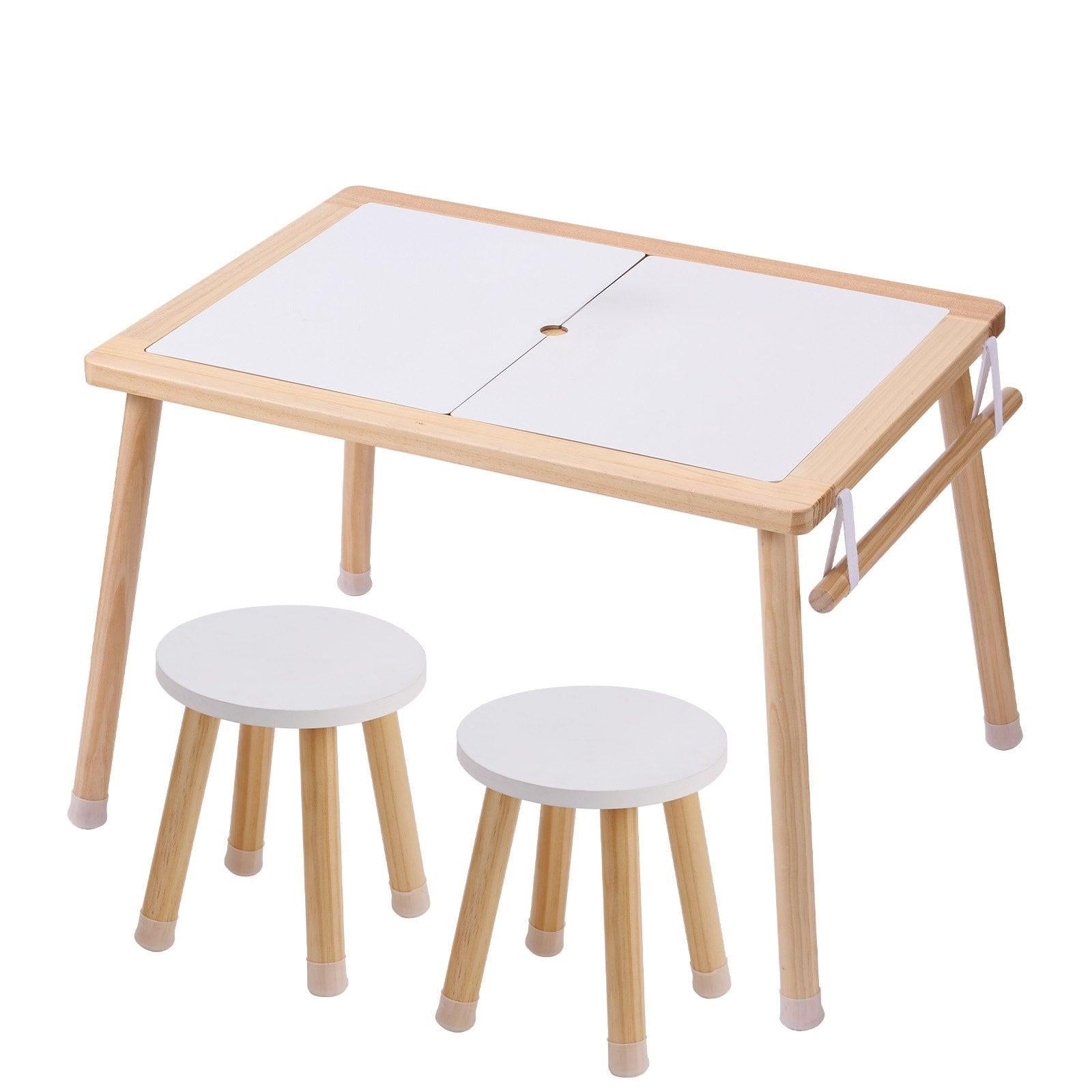 Kids Sensory Table & Chair Set Sand Water Play Table with 2 Storage Bins.