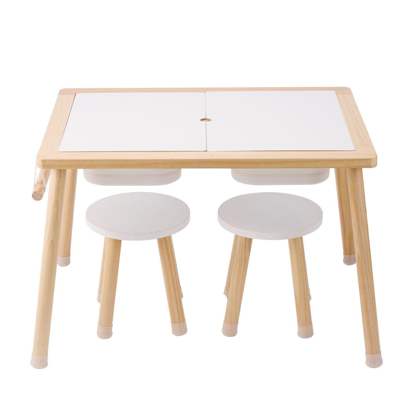 Kids Sensory Table & Chair Set Sand Water Play Table with 2 Storage Bins.