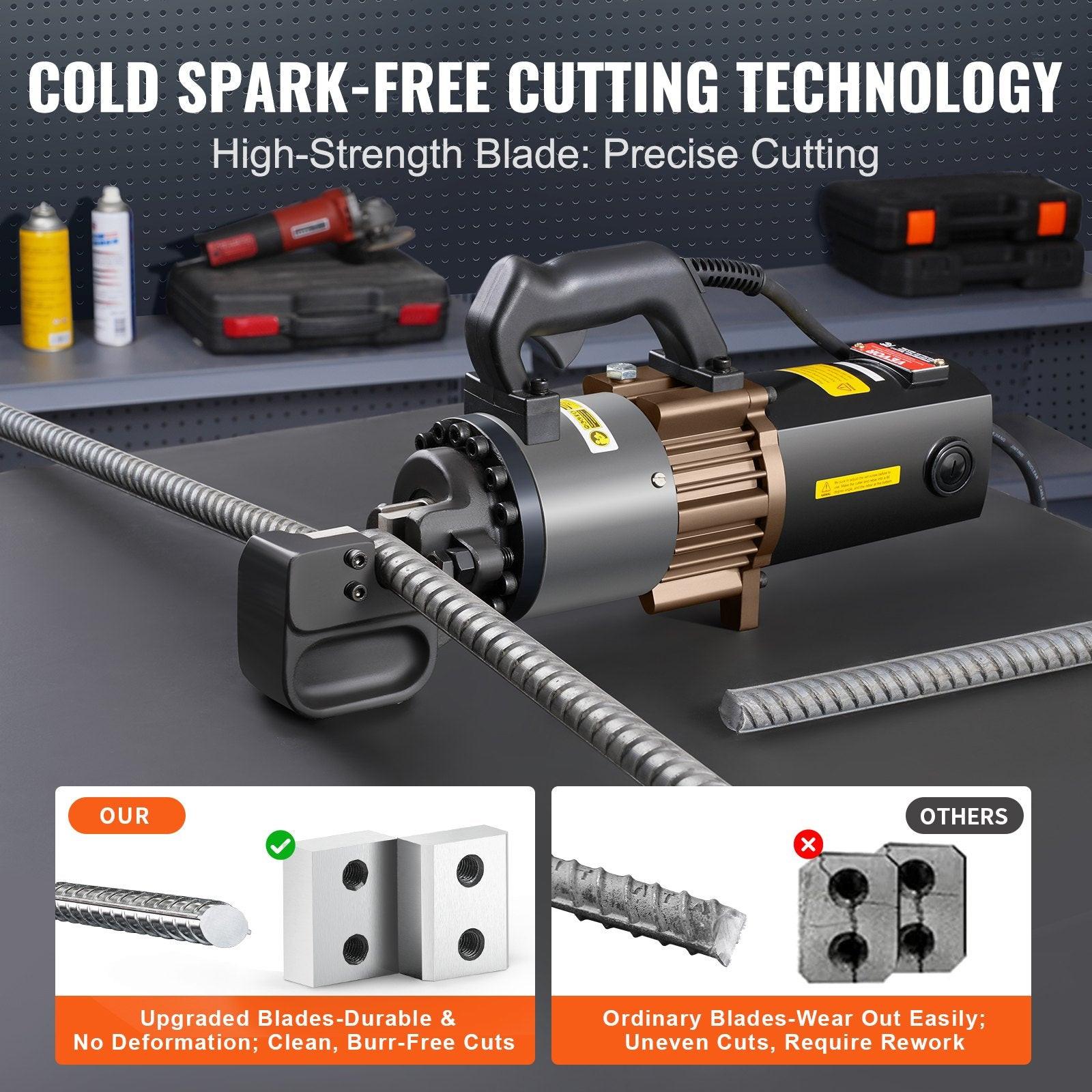 2000W Electric Hydraulic Rebar Cutter Cutting up to 1 Inch #8 4-25mm.