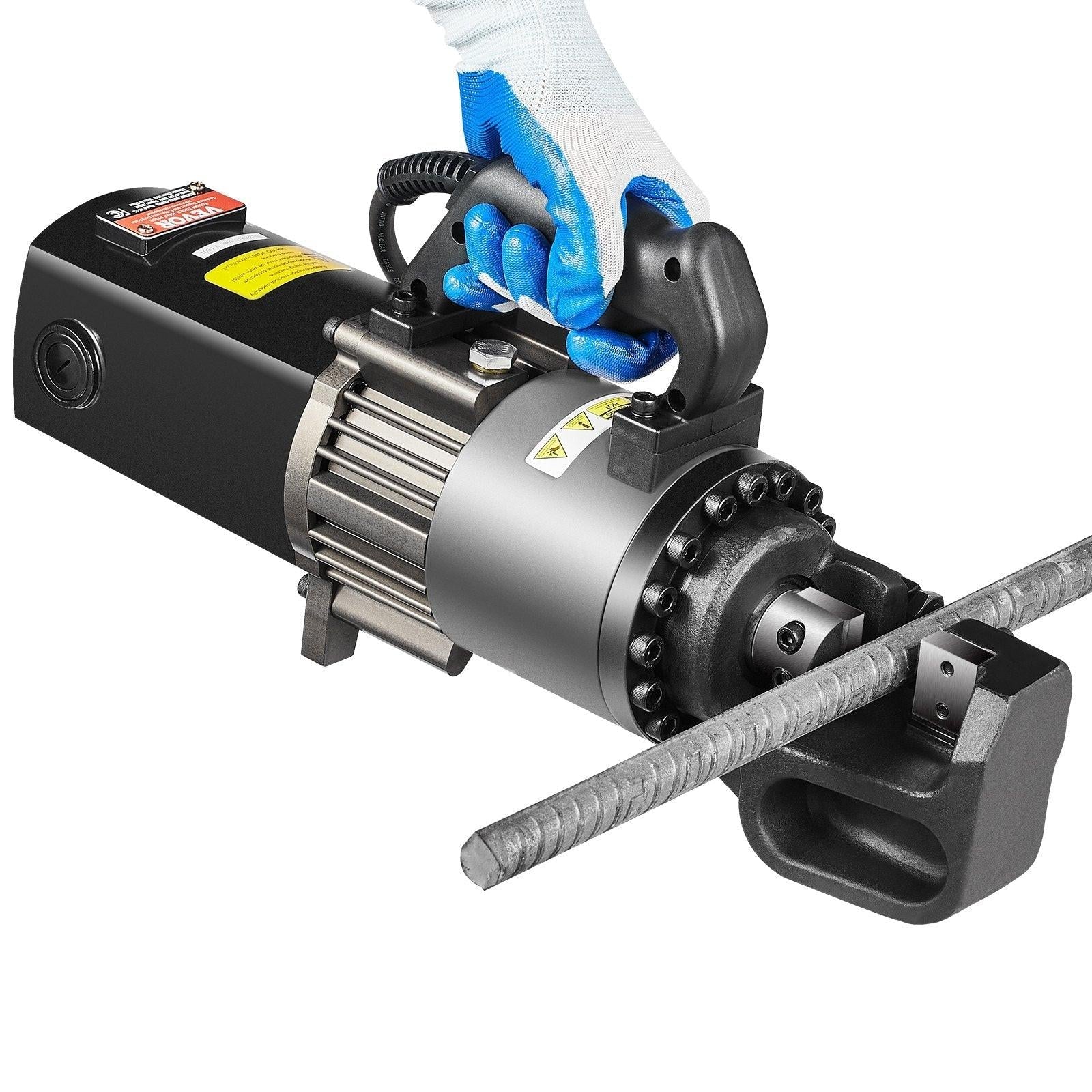 2000W Electric Hydraulic Rebar Cutter Cutting up to 1 Inch #8 4-25mm.