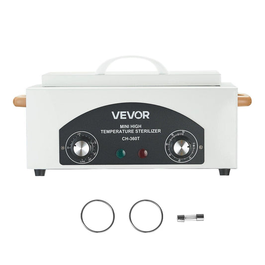 High Temperature Autoclave Machine, 2L, 300W High Temperature Cleaner Machine Box with Adjustable Temperature and Time, Dry Heat Cabinet Nail Tool Cleaner for Labs, Home, Nail and Beauty Salons.