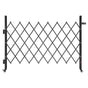 Single Folding Security Gate, Lockable Scissor Gate with 360 degree Swivel Casters, Outdoor Barricade Steel Retractable Gates, for Entry Security, Garage, Warehouse & Pool, 1700 x 1310 mm (W x H)