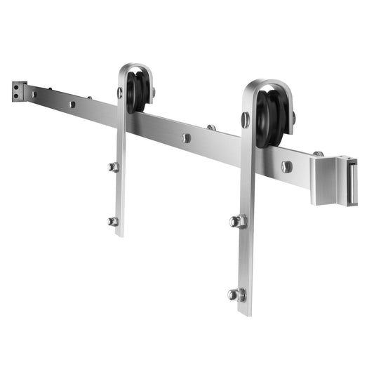 2000 mm Sliding Barn Door Hardware Kit for Single Sliding Barn Door Silver.